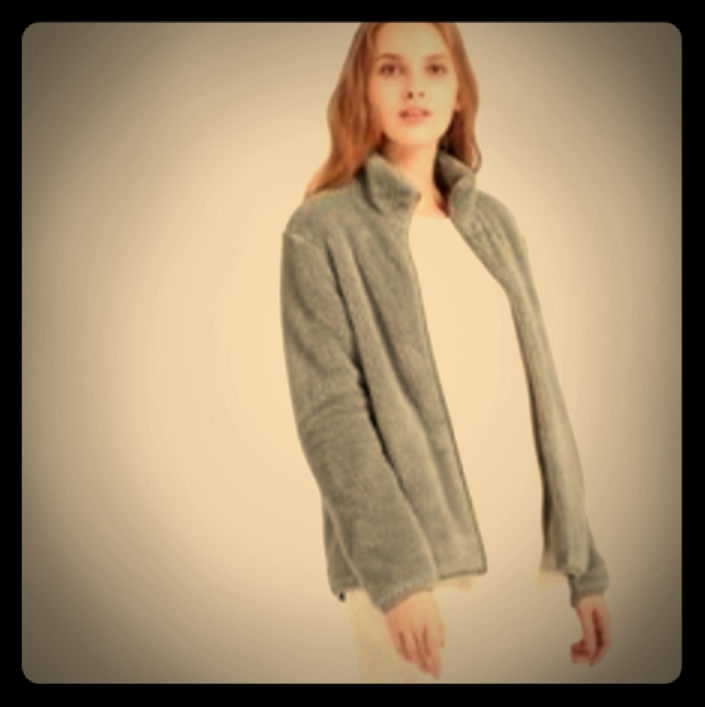 Stretch Uniqlo Women's Fluffy Yarn Fleece Full-Zip